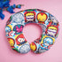 Personalized Printed Neck Pillow with Luggage Tag Combo for Kids